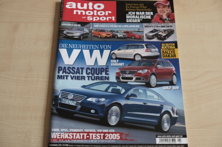 Deckblatt Auto Motor und Sport (01/2005)